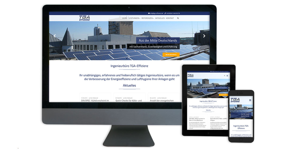 Responsives Webdesign - Desktop, Tablet, Smartphone