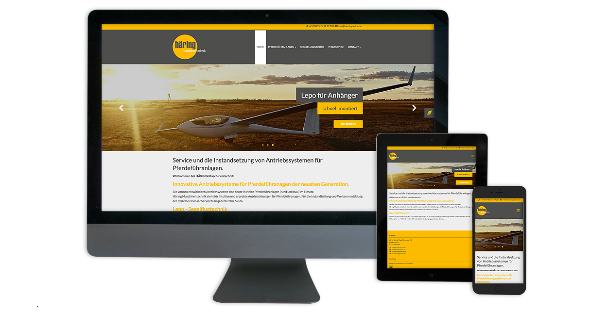 Responsives Webdesign - Desktop, Tablet, Smartphone