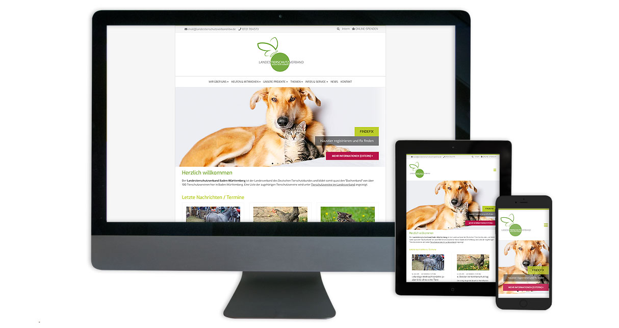 Responsives Webdesign - Desktop, Tablet, Smartphone