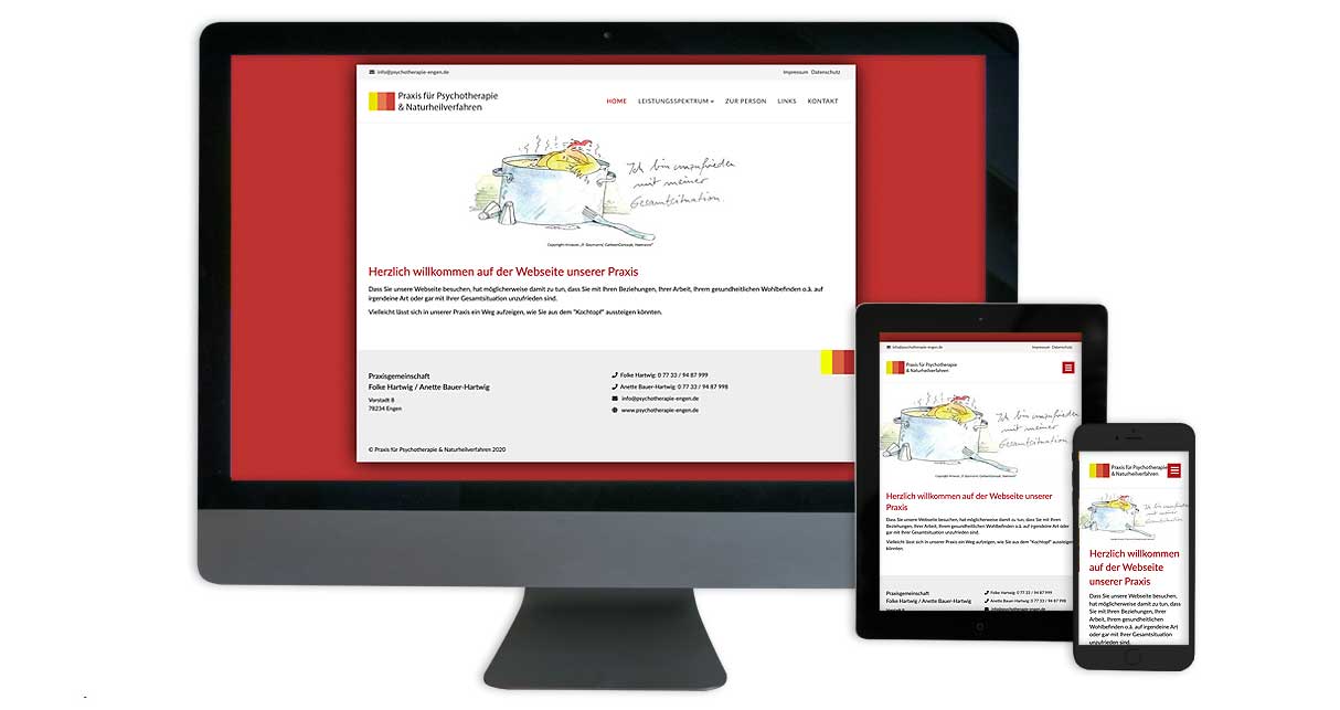 Responsives Webdesign - Desktop, Tablet, Smartphone