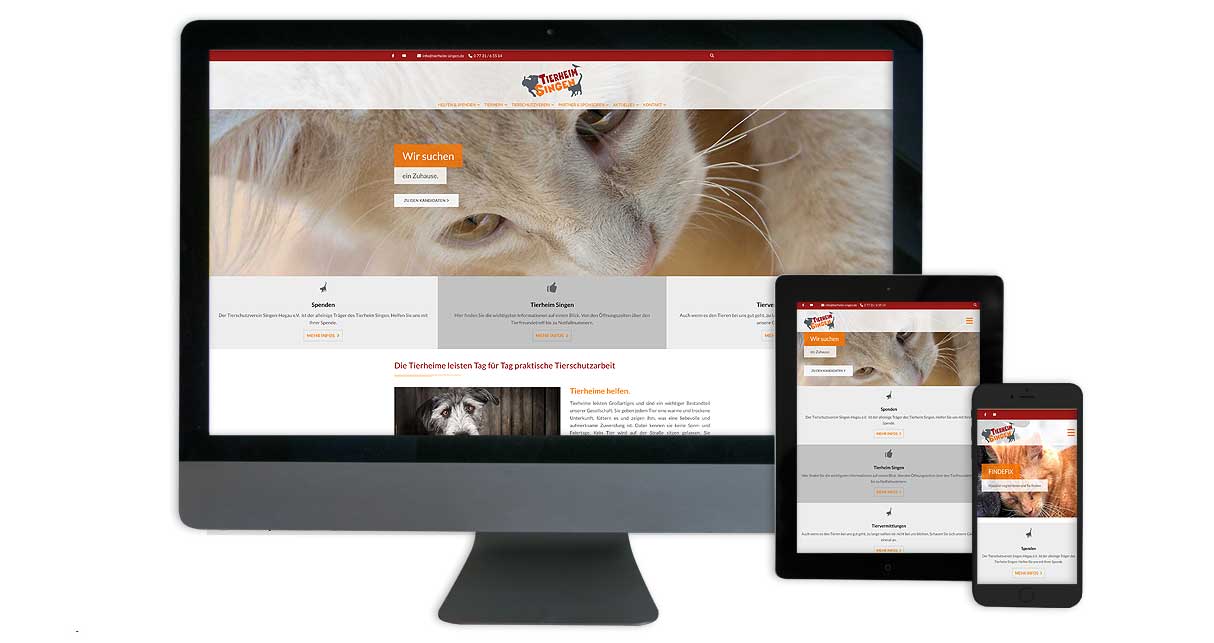 Website Desktop, Tablet, Mobilphone